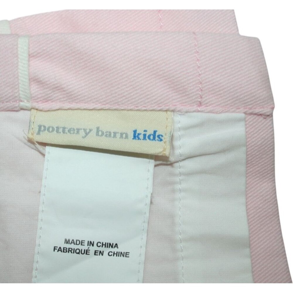 Pottery Barn Kids Girls Nursery 2 Pink Cotton Lined Valances 18x44 White Piping - Picture 7 of 8